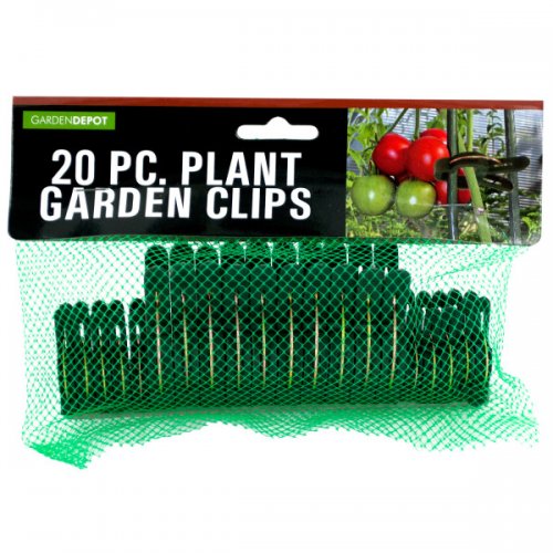 Hw847 Garden Plant Clips, Green & Metallic