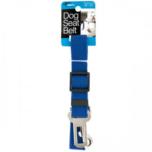 Ol931 Adjustable Dog Seat Belt - Black, Blue, Red, Silver