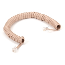 RJ-22 Modular Coiled Handset Cord - Beige 6 ft. RJ-22 Modular Coiled Handset Cord - Beige 6 ft.