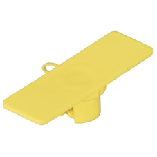 Ft911 0.67 X 2 In. Cable Id Tags - Yellow, Pack Of 100