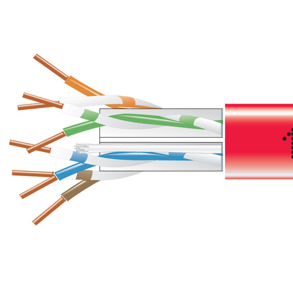 GigaTrue CAT6 550MHz Solid Bulk Cable Red GigaTrue CAT6 550MHz Solid Bulk Cable Red