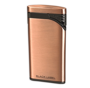 Lbl1340 Black Label Stiletto Single Jet Flame Cigar Lighter - Copper & Black Matte