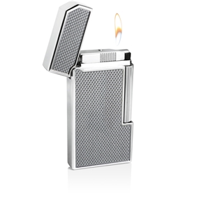 Windsor Traditional Flame Flint Lighter - Silver Carbon Fiber