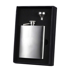 Vset33-1132 Barbados Stainless Steel Flask & Funnel Gift Set
