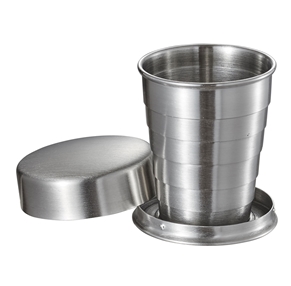 Vac371 Scope Stainless Steel Folding Shot Cup - 2 Oz