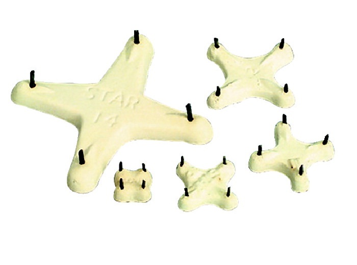 Ceramic Shop 1364502 Star Stilt 0.75 in. Pack of 12 Ceramic Shop 1364502 Star Stilt 0.75 in. Pack of 12