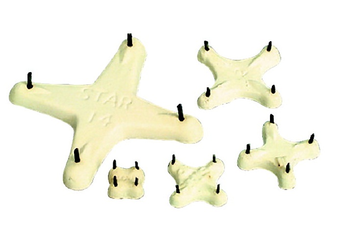 Ceramic Shop 1364503 Star Stilt 1 in. Pack of 12 Ceramic Shop 1364503 Star Stilt 1 in. Pack of 12