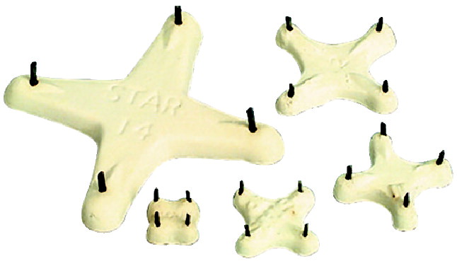 Ceramic Shop 1364505 Star Stilt 2.75 in. Pack of 12 Ceramic Shop 1364505 Star Stilt 2.75 in. Pack of 12