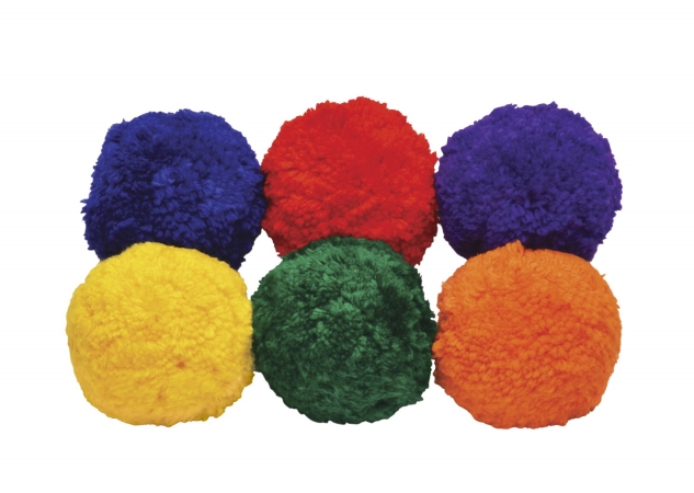 1478726 Sportime 3 In. Yarn Ball Set - Set Of 6, Assorted Color