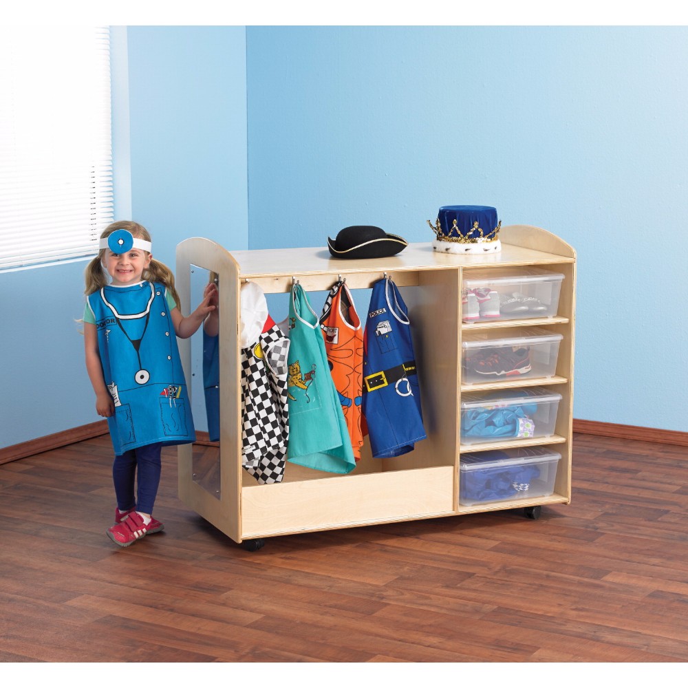 1491241 Childcraft Mobile Dress-up Storage, 47.75 X 23.5 X 38 In.