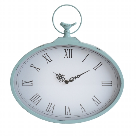 Stratton Home Decor S01856 Shabby Wall Clock