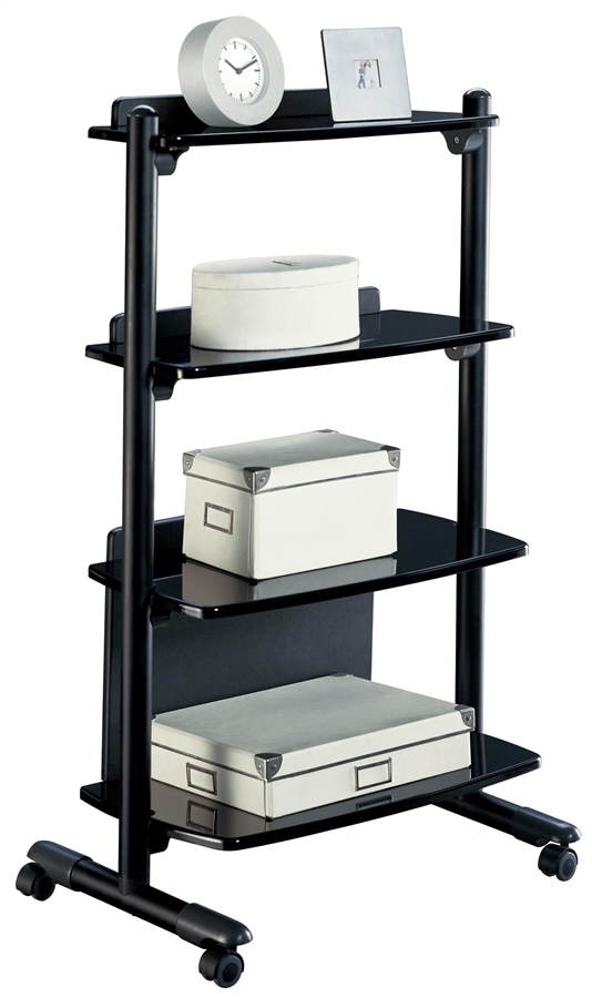 Ameriwood 9446196 Metropolis Bookcase -High Gloss Black
