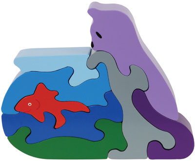 ImagiPLAY 10133 Cat Fishin Puzzle