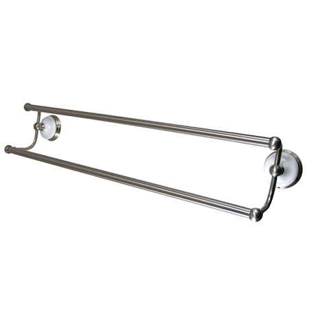 BA1113SN Victorian 24 Inch Dual Towel Bar - Satin Nickel