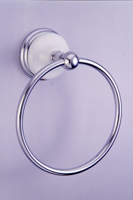BA1114C Victorian 6 Inch Towel Ring - Polished Chrome