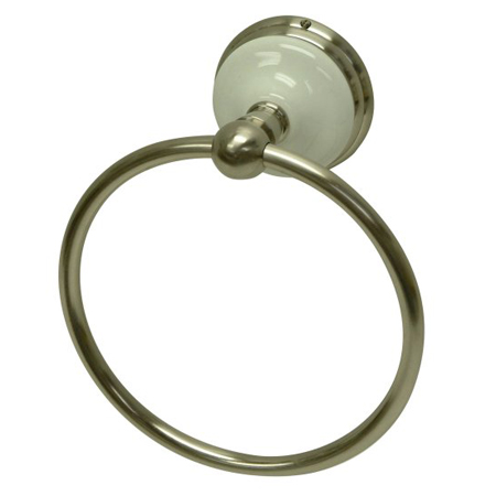 BA1114SN Victorian 6 Inch Towel Ring - Satin Nickel