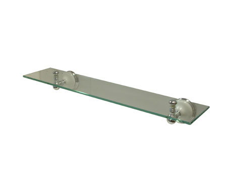 BA1119C Victorian Glass Shelf - Polished Chrome