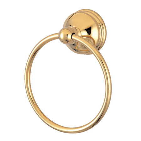 BA1164PB Vintage Classic 6 Inch Towel Ring - Polished Brass