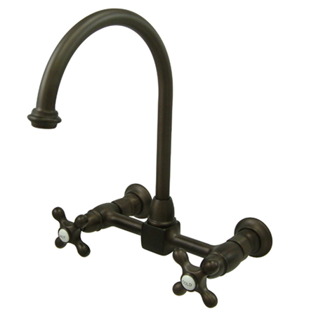 KS1295AX 8 Inch Center Wall Mount Kitchen Faucet - Oil Rubbed Bronze