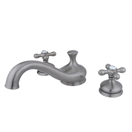 KS3338AX 8 Inch -18 Inch Widespread Roman Tub Filler - Satin Nickel