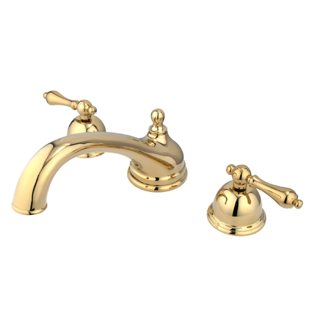 KS3352AL 8 Inch -18 Inch Widespread Roman Tub Filler - Polished Brass