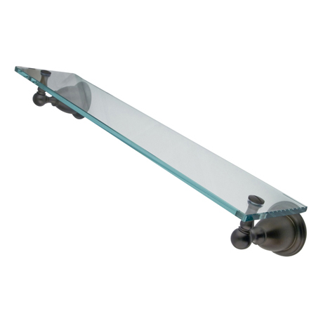 BA1759ORB Heritage Glass Shelf - Oil Rubbed Bronze