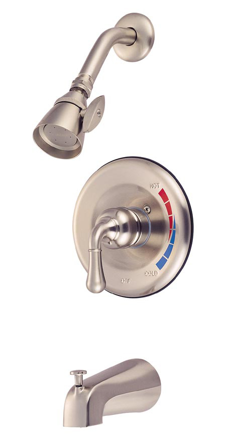 KB638 Pressure Balance Tub & Shower Faucet - Satin Nickel