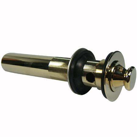Kingston Lift And Turn Sink Drain - Polished Brass