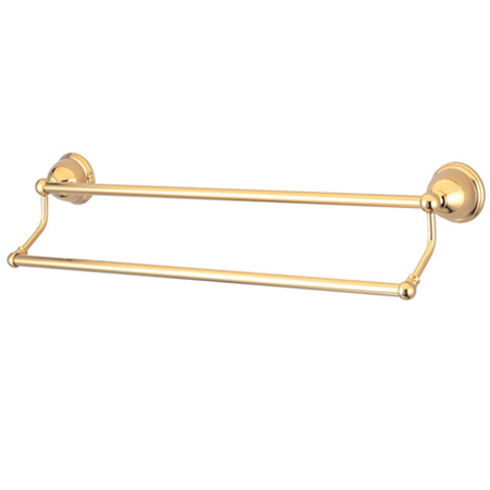BA3963PB Restoration 24 Inch Dual Towel Bar - Polished Brass