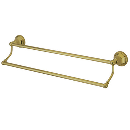 BA4813PB Metropolitan 24 Inch Dual Towel Bar - Polished Brass