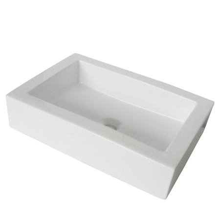 Pacifica White China Vessel Lavatory (White)