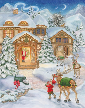 Vermont Christmas BB712-5X North Pole Advent Calendar - 5 Pack