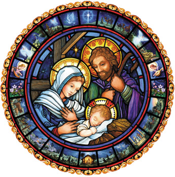 Vermont Christmas BB6015X Holy Family Jumbo Advent Calendar 5 Pack