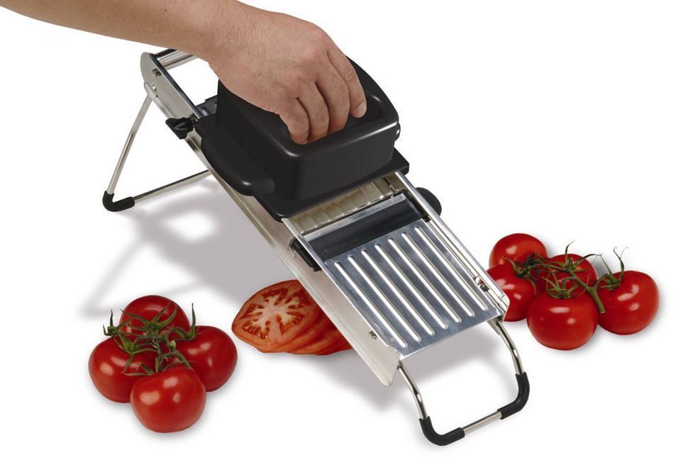 Picture of Jaccard  200441 Safe Hands Madolin Slicer - 7 Blades Stainless Steel