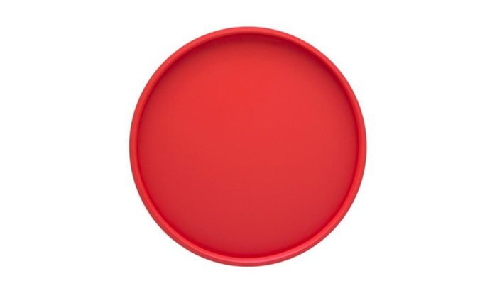Picture of Kraftware 10730 B.C. Red 14 Inch Round Serving Tray