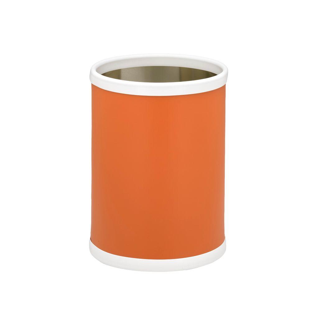 Picture of Kraftware 14848 B.C. Spicy Orange 10 Inch Round Waste Basket