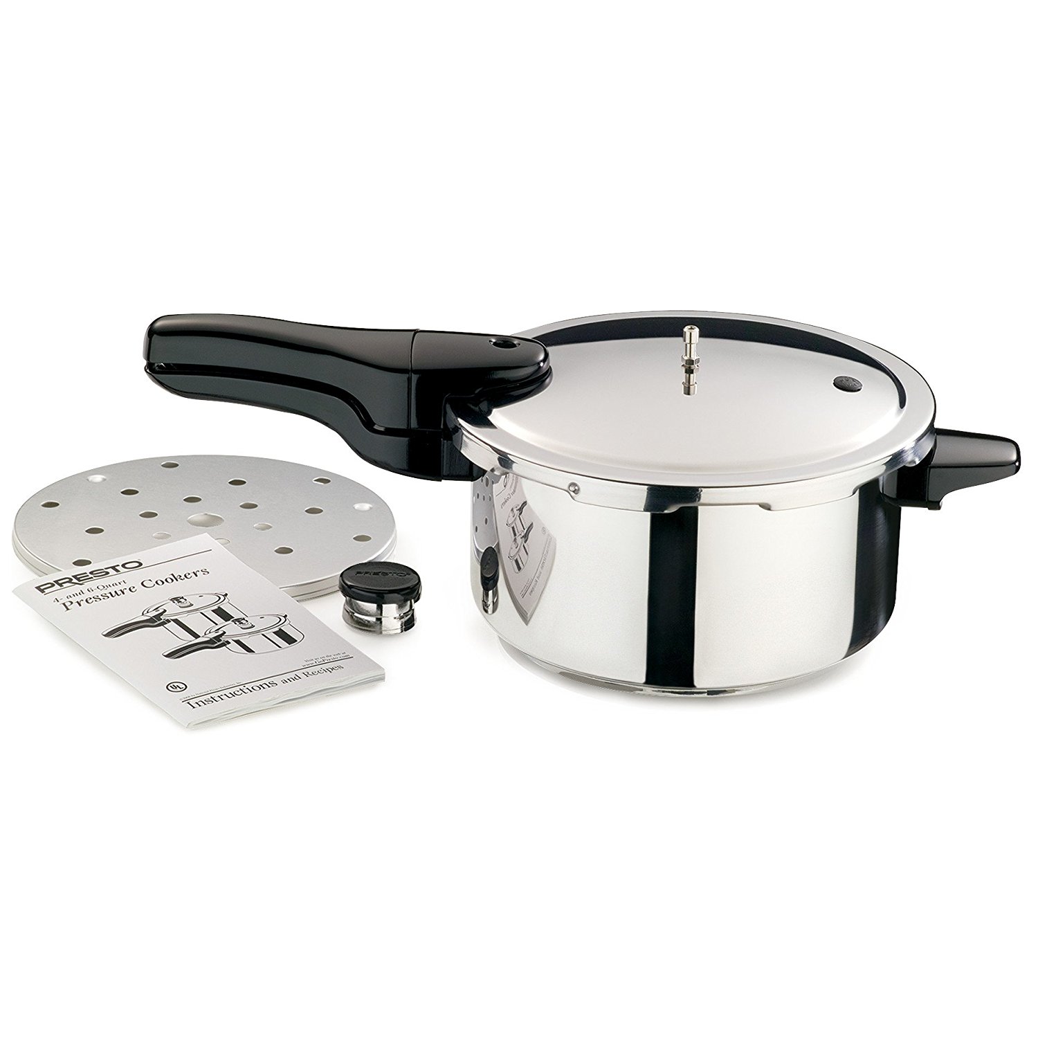 Picture of Presto 01341 4-QUART STAINLESS STEEL PRESSURE COOKER