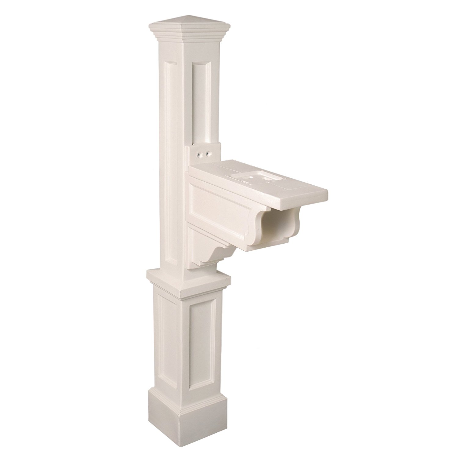 Picture of MAYNE 5810W 6-1/2&quot; Width White Polyethylene Dover Mailbox Post