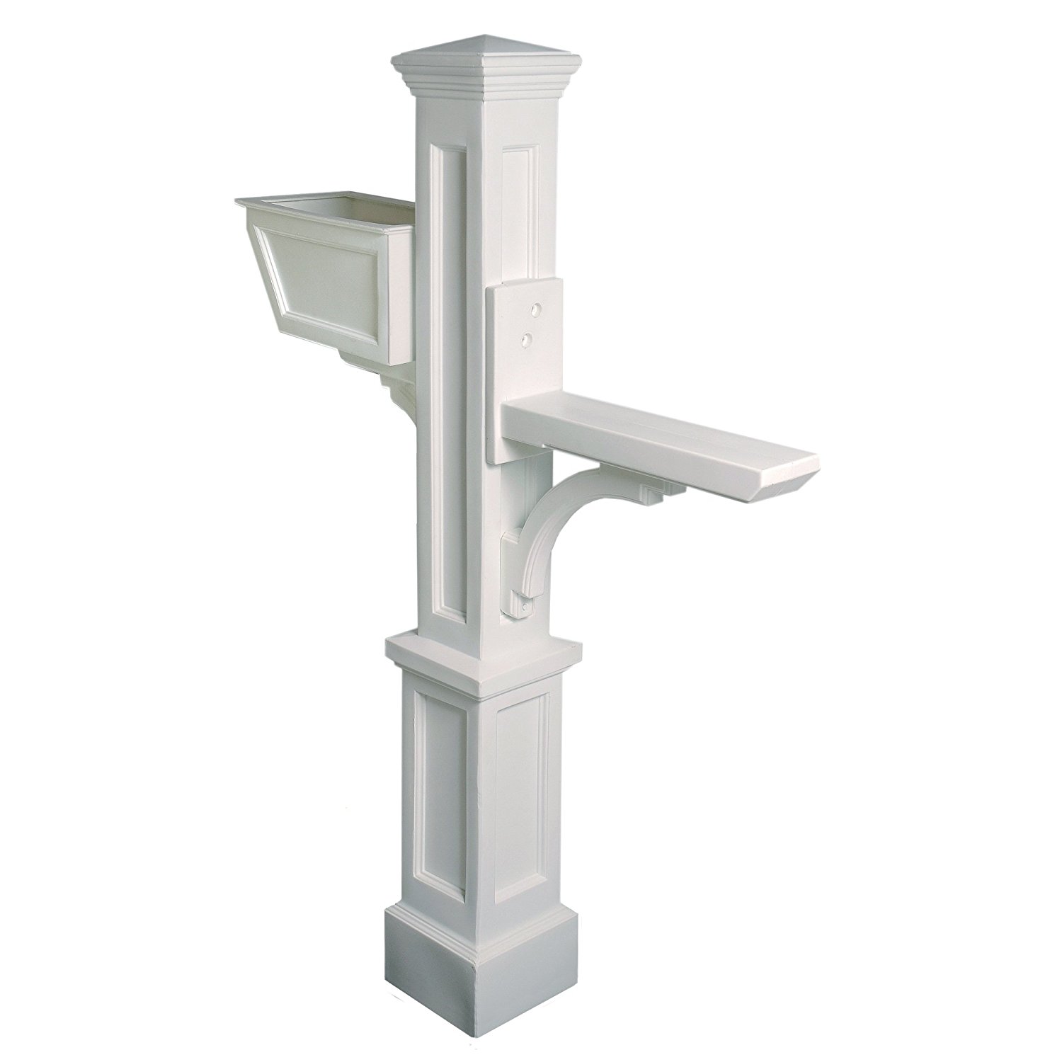 Picture of MAYNE 5830W Westbrook Plus Mailbox Post- White