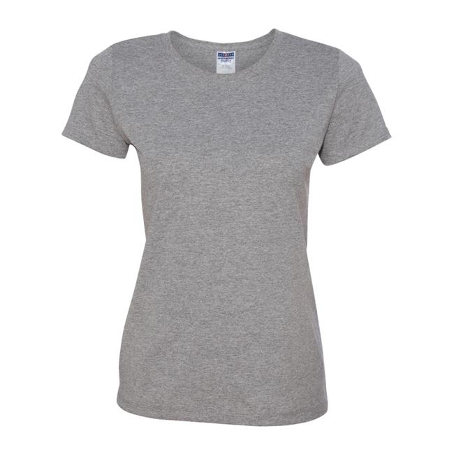 Jerzees 601W-Oxford-L Dri-Power Active Ladies Triblend T-Shirt, Oxford - Large