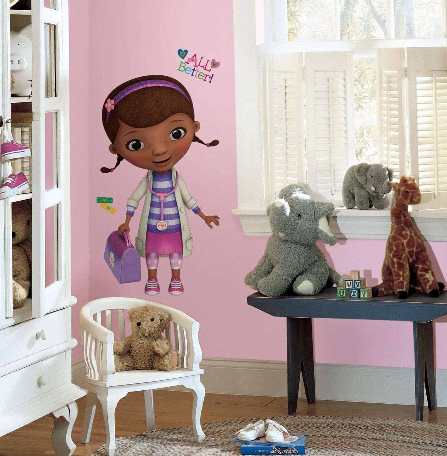 Picture of RoomMates RMK2283GM Doc McStuffins Peel & Stick Giant Wall Decals