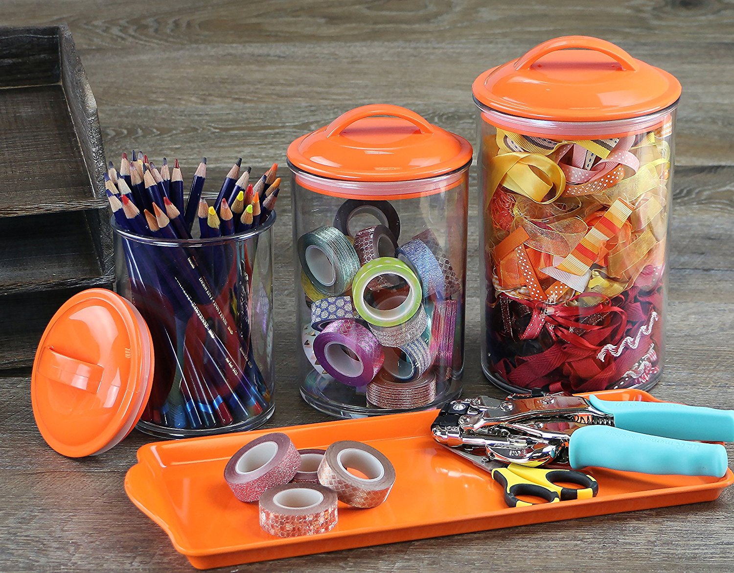 Picture of Calypso Basics by Reston Lloyd Acrylic Storage Canisters, Set of 3