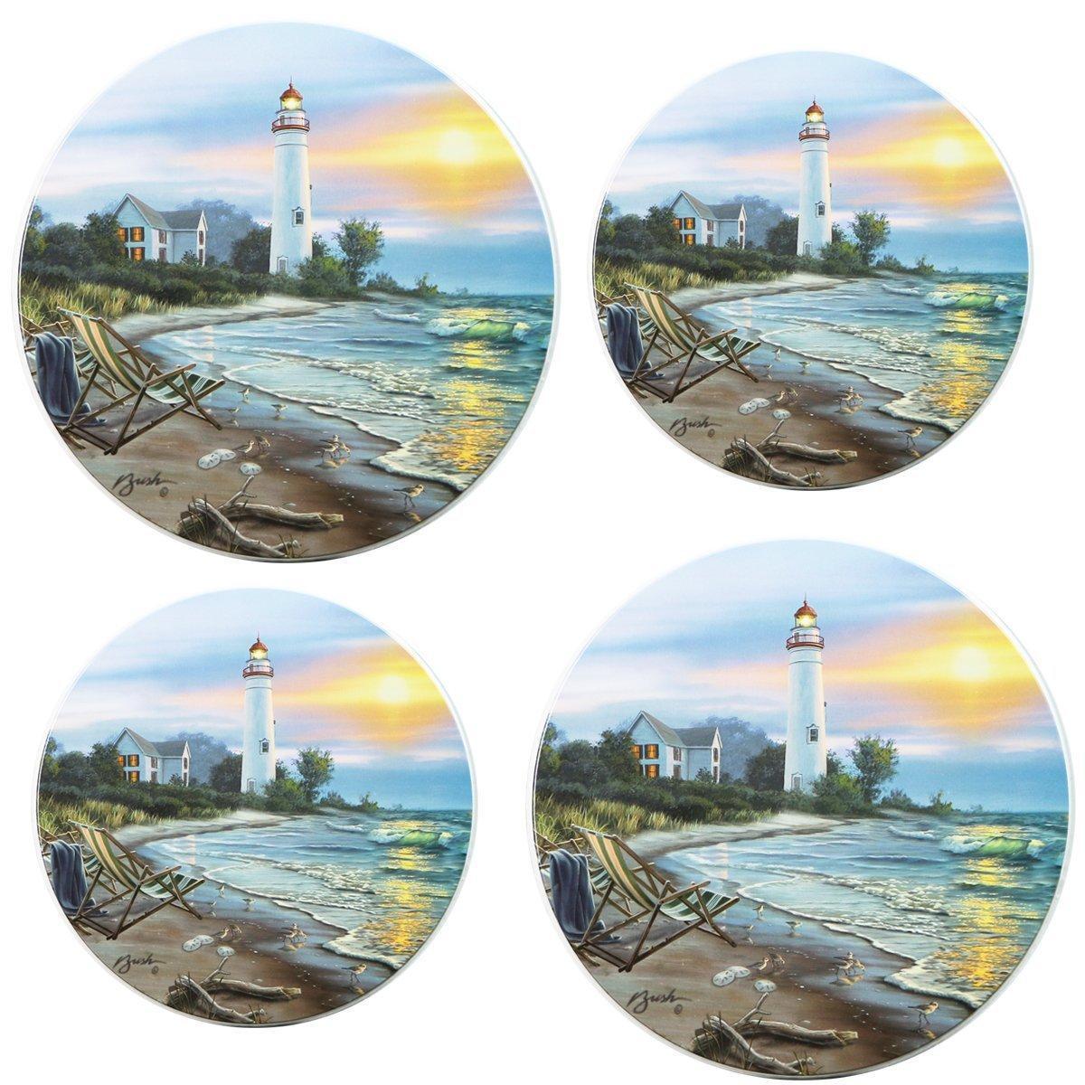 Picture of Reston Lloyd Burner Covers for Electric Stovetop, Decorative Lightweight Tin Covers, Set of 4 Covers (2-8 inch &amp; 2-10 inch), Conceals Messy Drip Pans  - A perfect Day