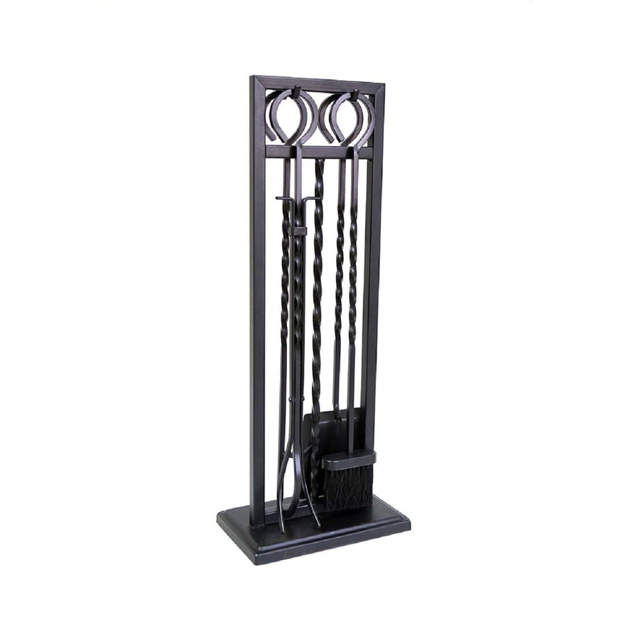 Picture of Panacea 15094 Antique Iron Modern Twist Style Fireplace Tool Set - 5 Piece