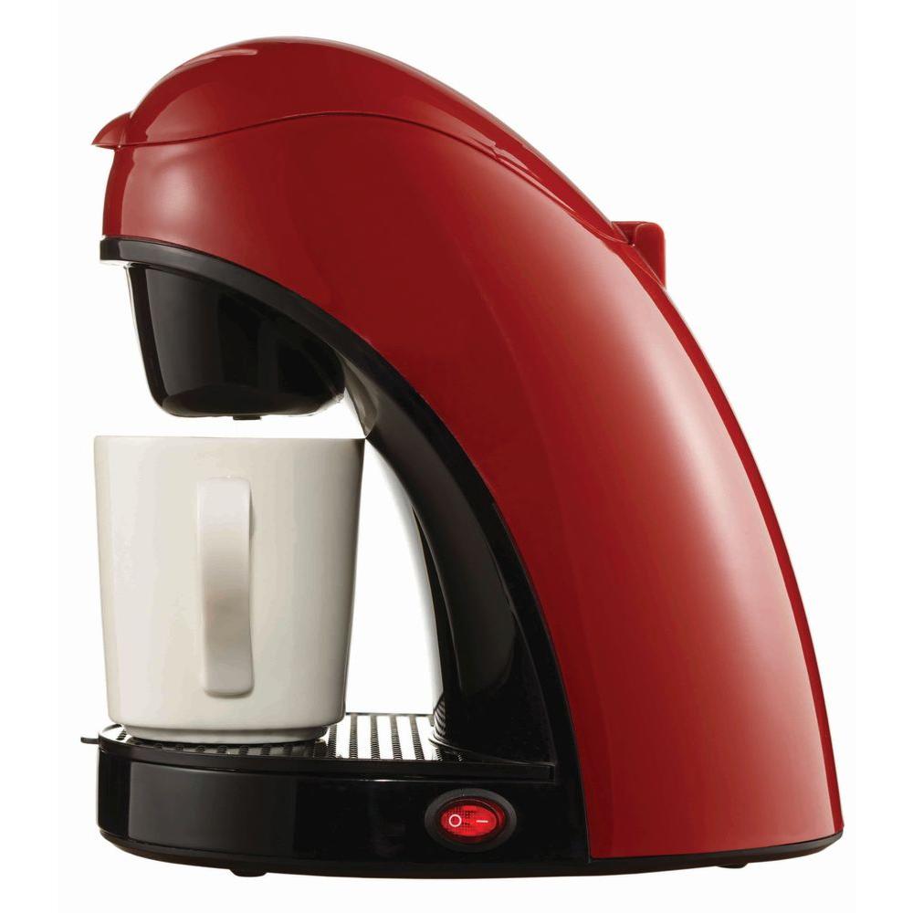 Picture of Brentwood TS112R Single Cup Coffee Maker - Red