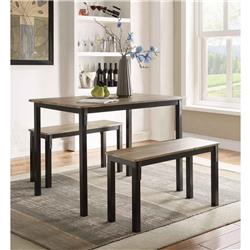 Picture of 4D Concepts 159356 Walnut & Dining Set&#44; Black