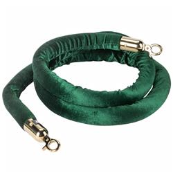 Picture of Aarco Tr-127 8 ft. Green Stanchion Rope with Brass Ends