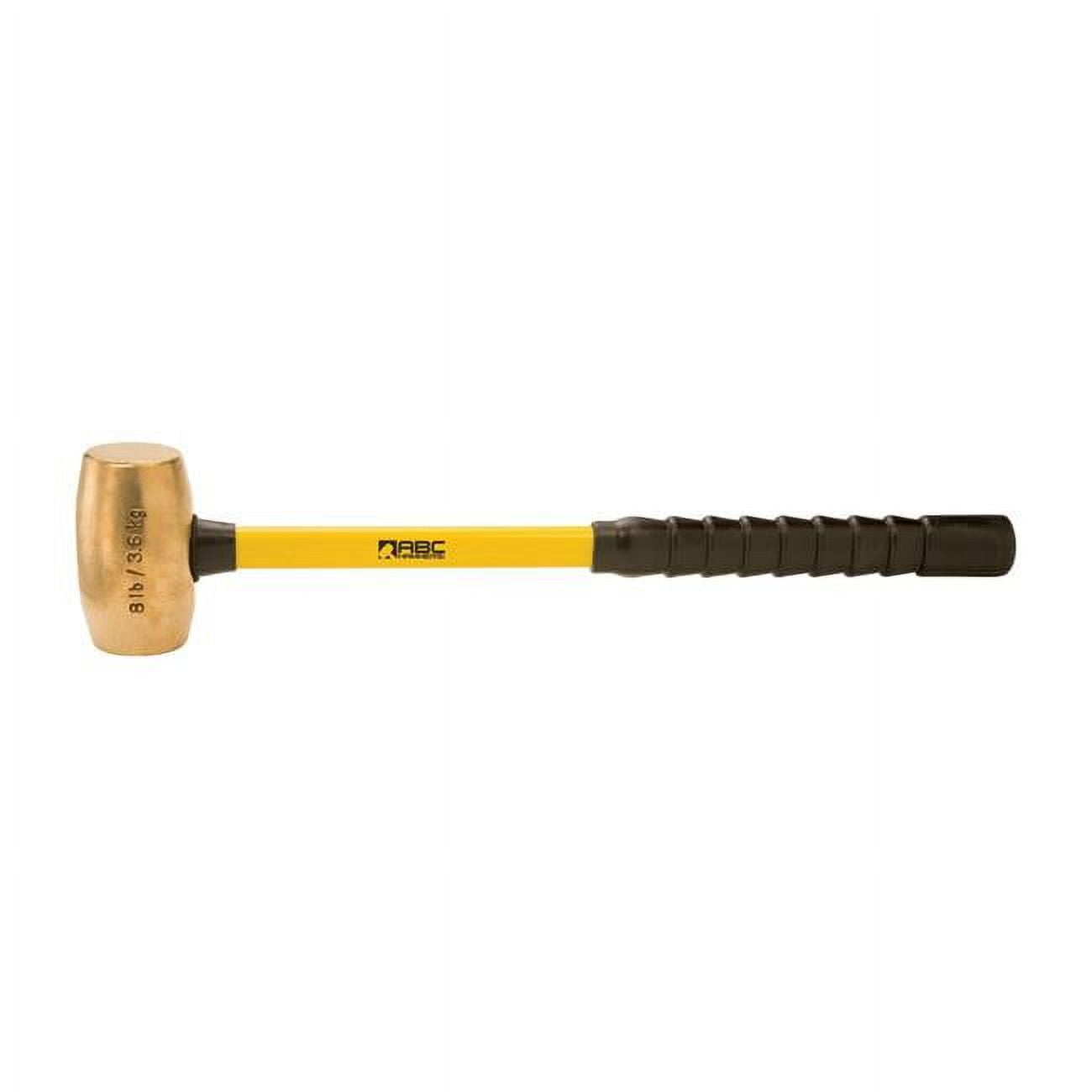 Picture of ABC Hammers ABC8BFBS 24 in. 8 lbs Brass Hammer with Fiberglass Handle