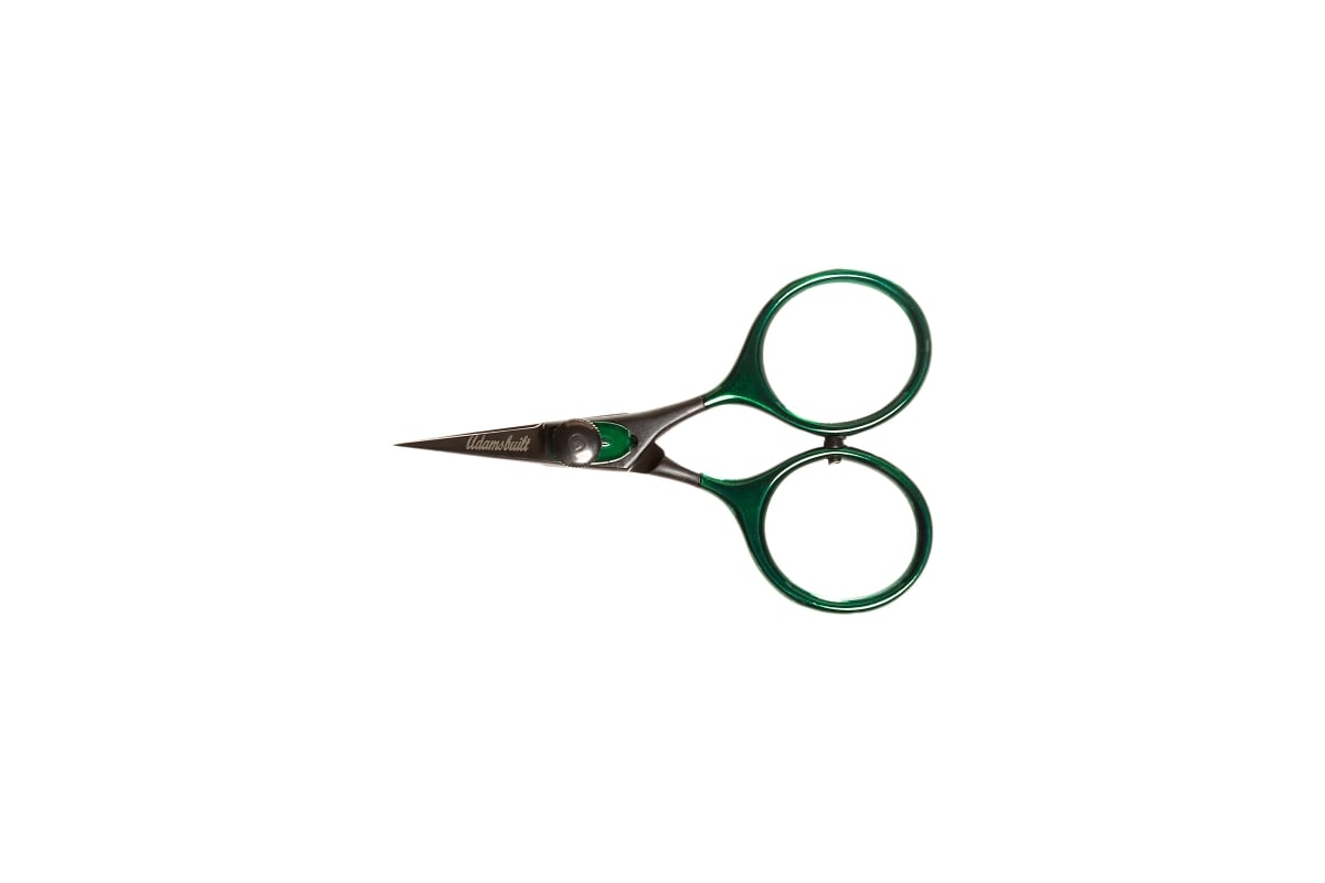 RZSBG4 4 in. Adjustable Razor Scissors with Loops - Black & Green