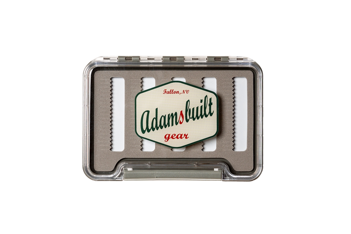 AB95-DFF Slim Waterproof Single Sided Dry Fly Foam Box - Clear - Small